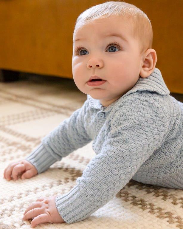 Boys Knit Cardigan Set