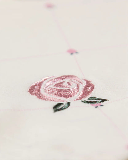 Rosettes and Stitching Blanket