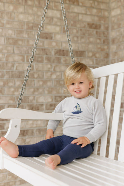 Blue Liberty Long Sleeve Top and Pants Set