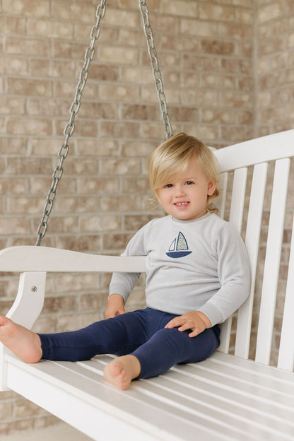 Blue Liberty Long Sleeve Top and Pants Set