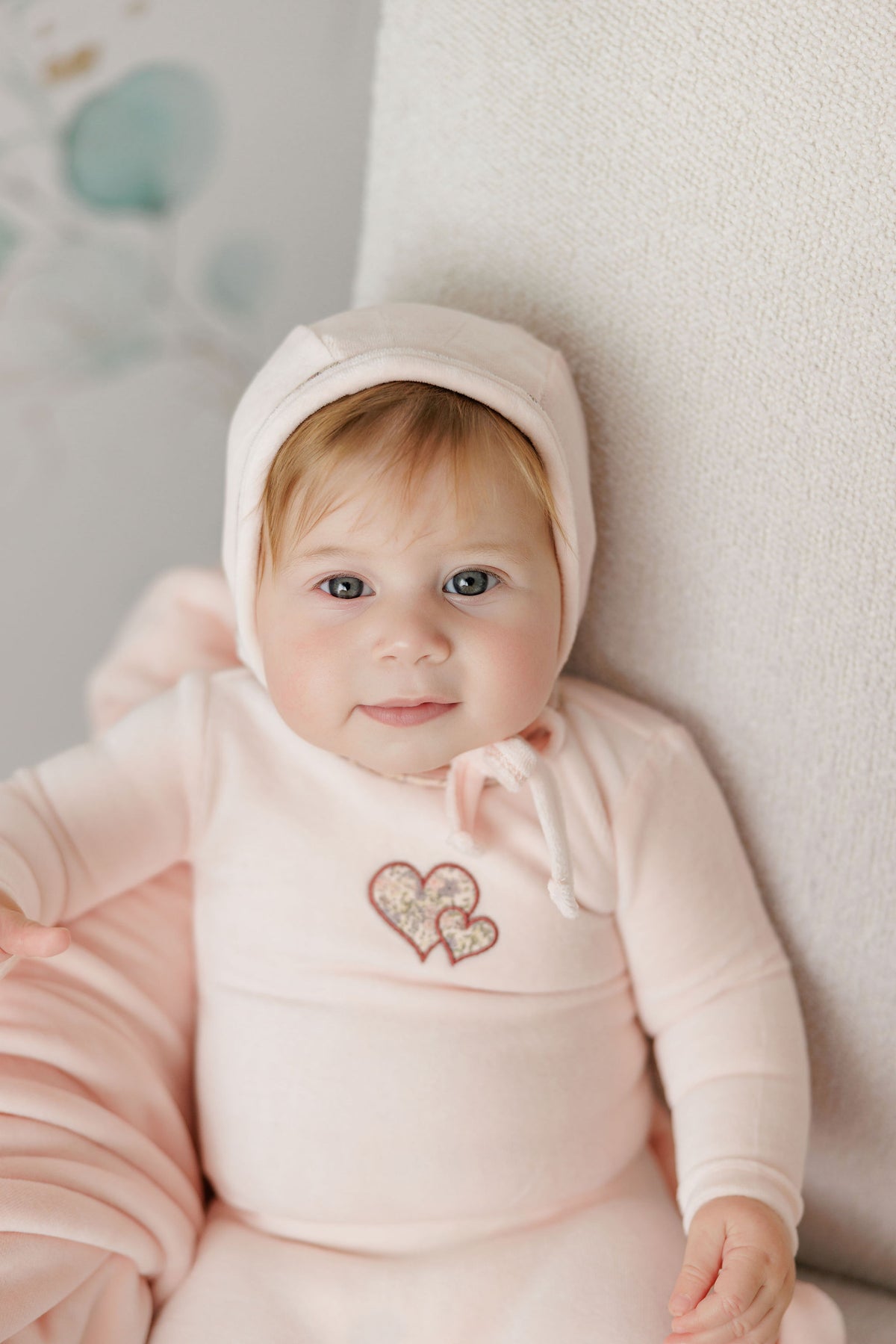Pink Liberty Footie and Hat Set