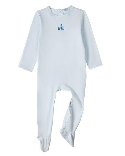 Blue Waddling Ducks Footie Set