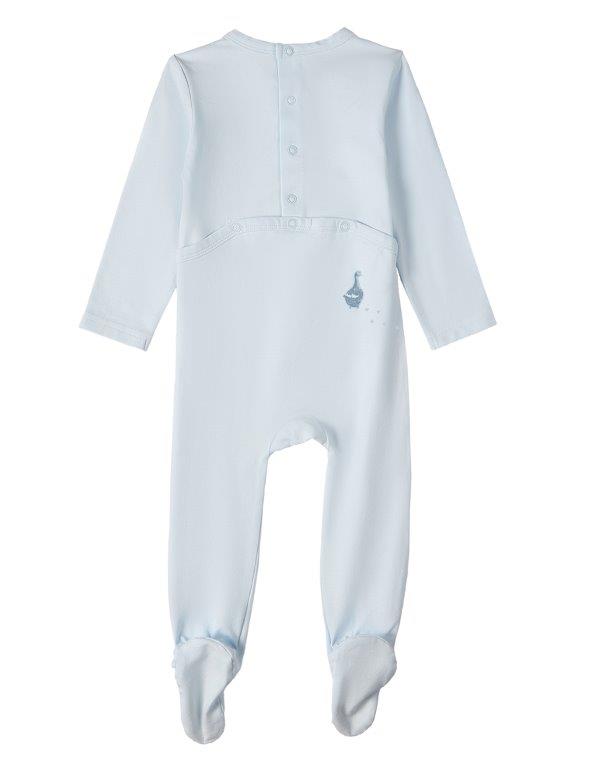 Blue Waddling Ducks Footie Set