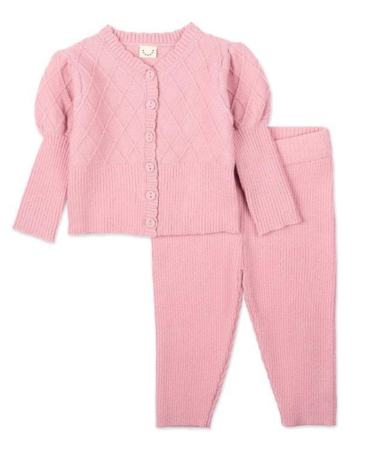 Juliet Mixed Knit Cardigan 2pc