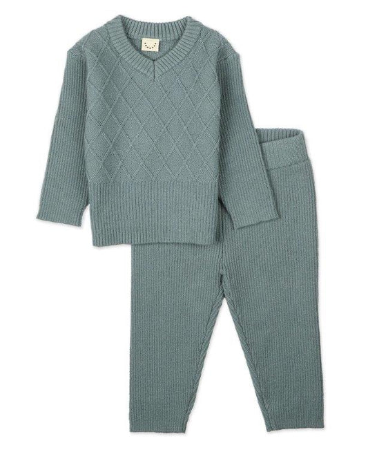 Romeo Mixed Knit Pullover 2 pc