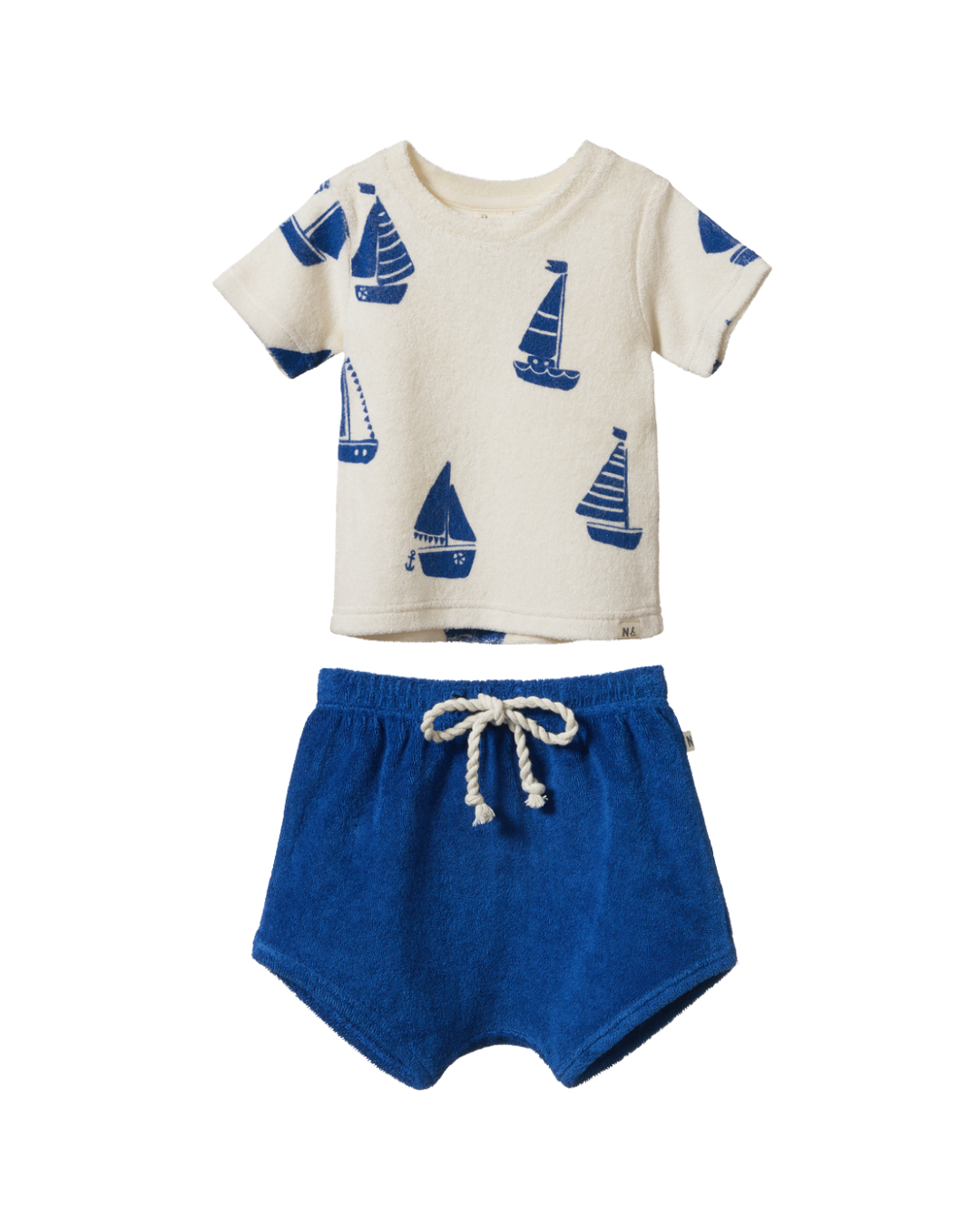 River Terry Shirt and Shorts Set