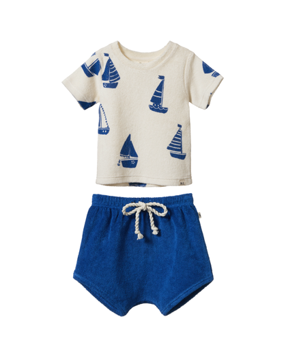 River Terry Shirt and Shorts Set