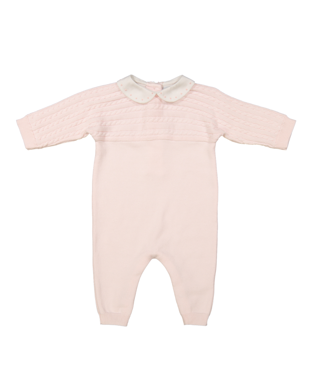 Pink Cable Knit Longall Onesies