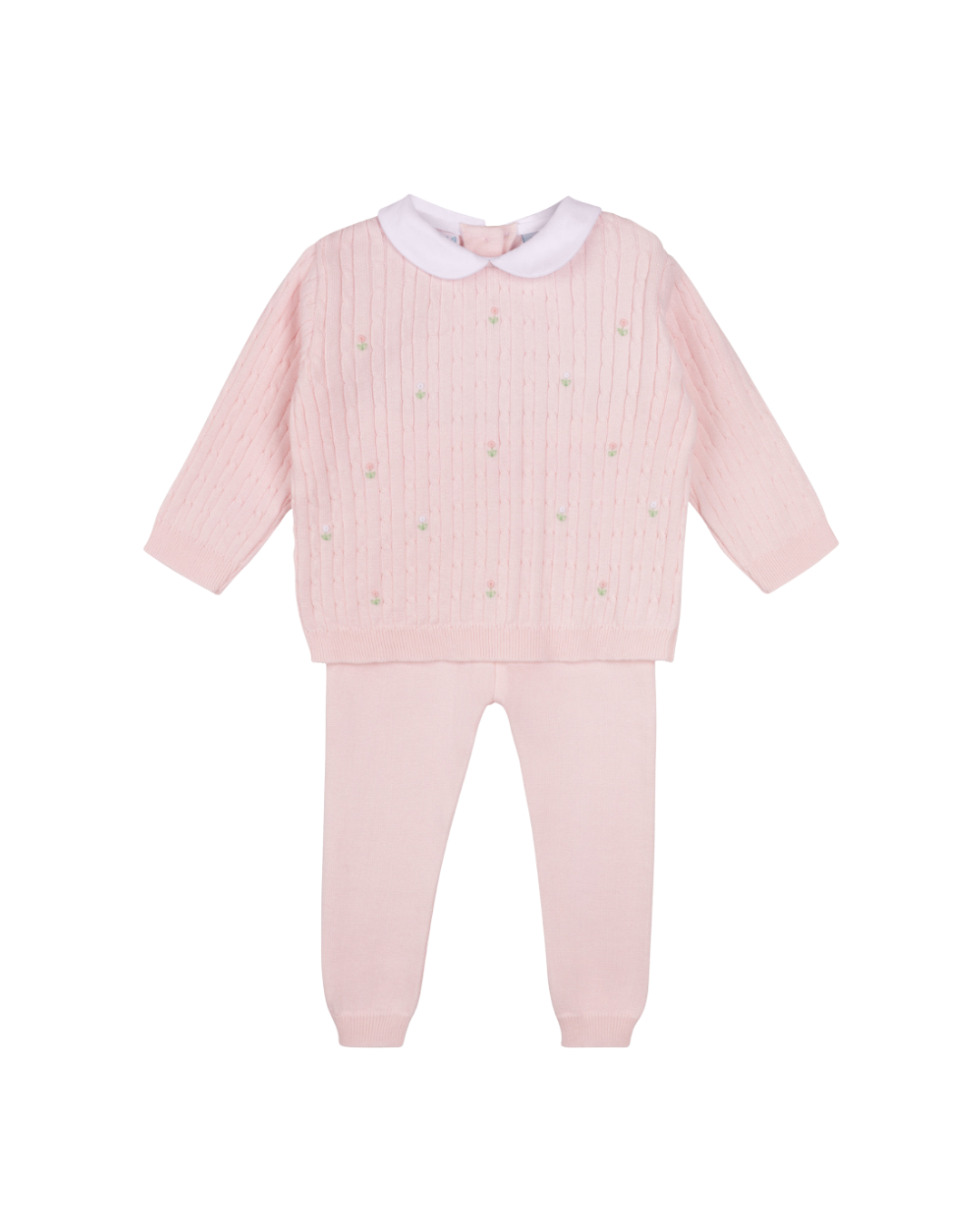 Pink Peter Pan Cable Knit