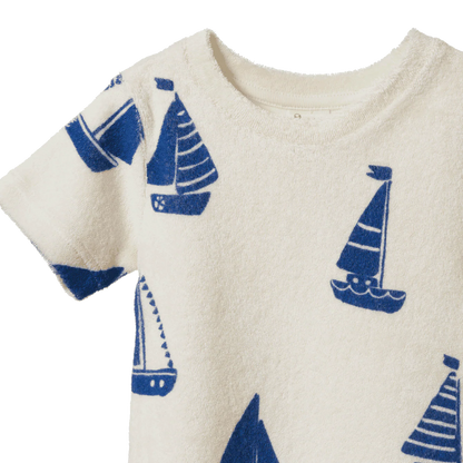 River Terry Shirt and Shorts Set