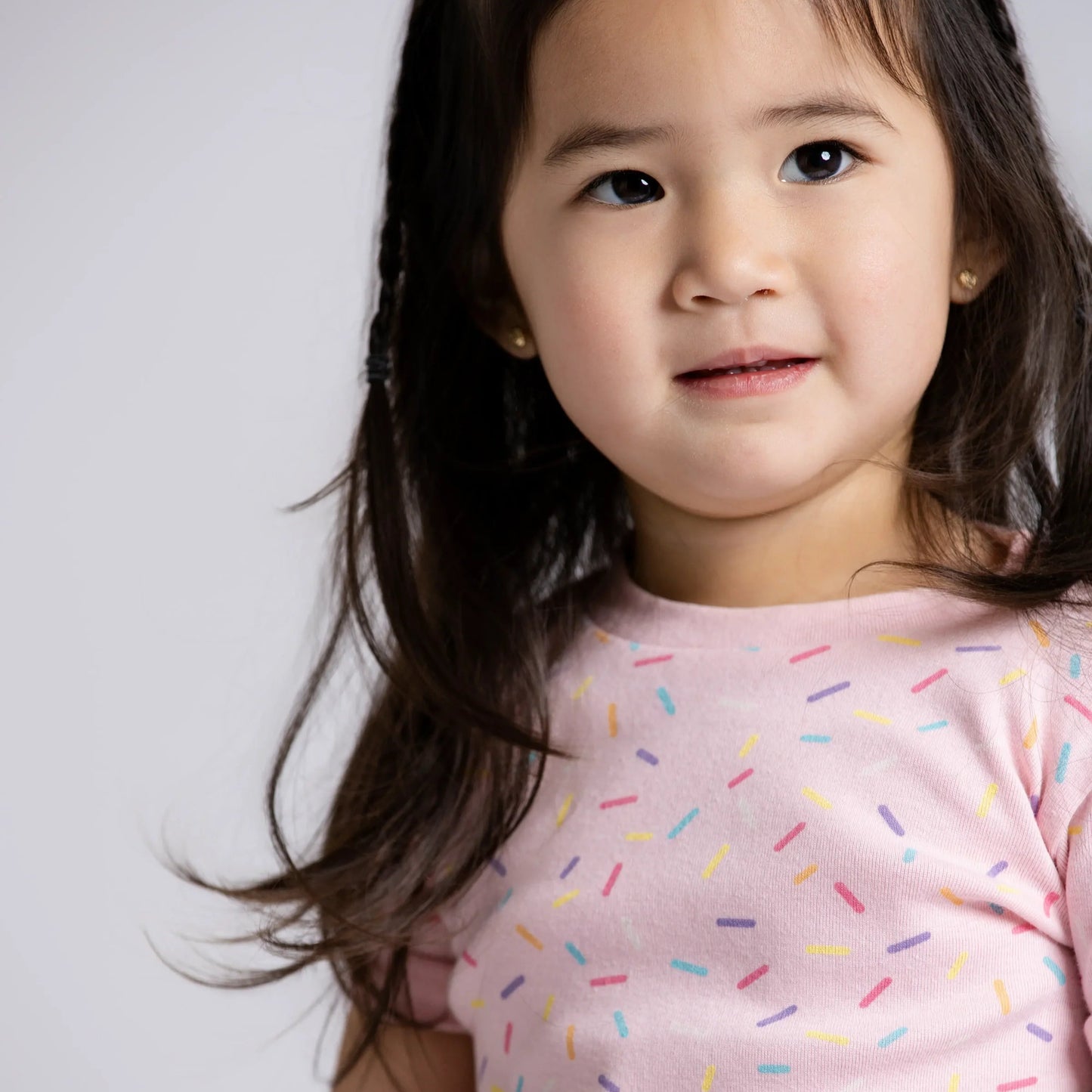 Two-Piece Shorty Toddler Pajama Set_Colorful Sprinkles | Girl
