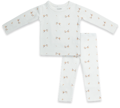 Ribbed Sets Blossom Ivory