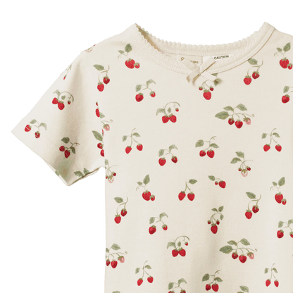 Strawberry Blush Short Pajama Set