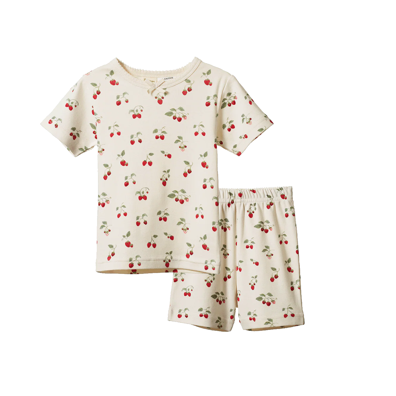 Strawberry Blush Short Pajama Set
