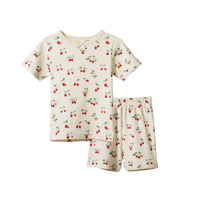 Strawberry Blush Short Pajama Set