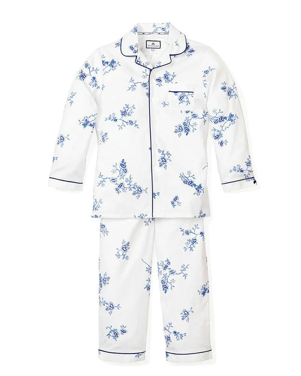 Indigo Floral Long Sleeve Pajama Set