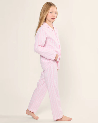 Pink Gingham Long Sleeve Pajama Set
