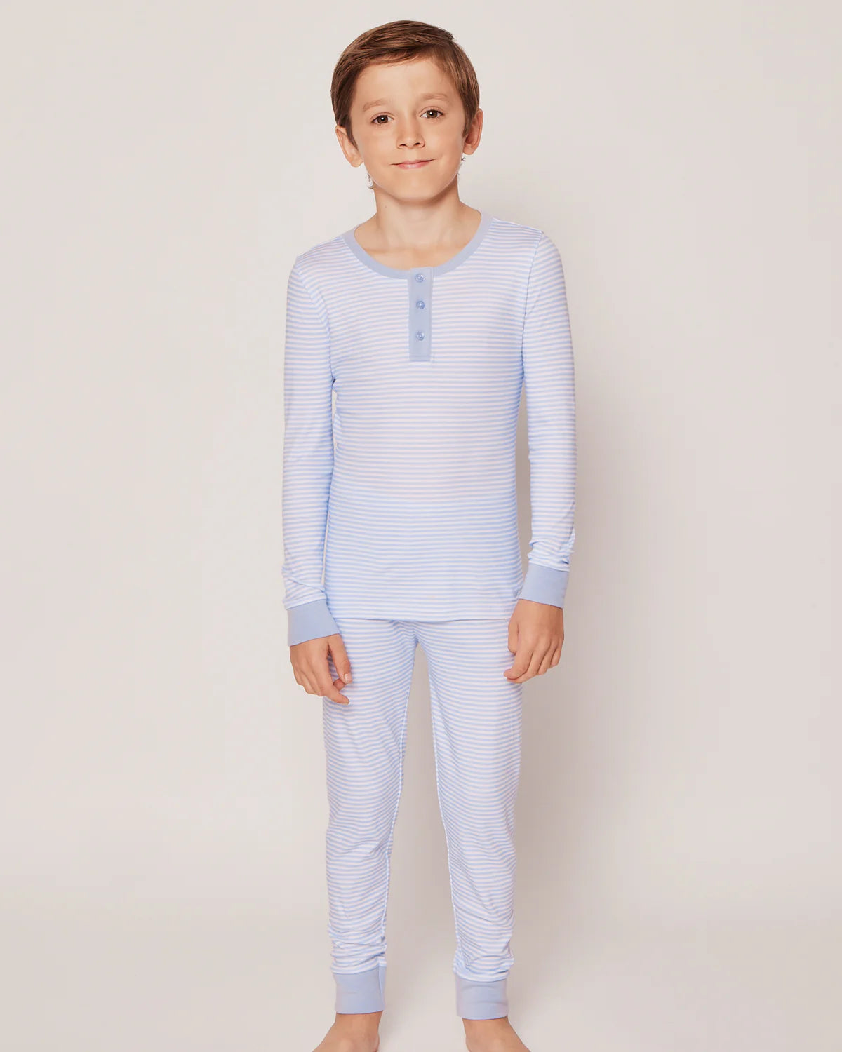 Blue Stripes Long Sleeve Pajama Set