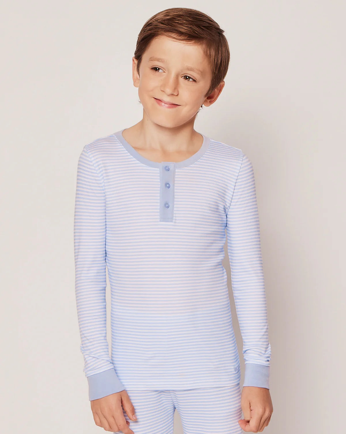Blue Stripes Long Sleeve Pajama Set