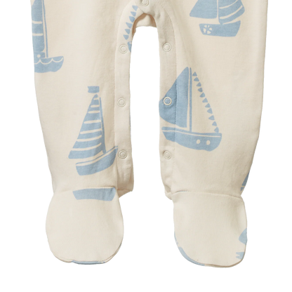 Cotton Stretch and Grow Footie