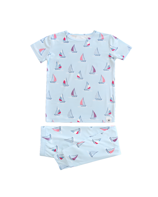 Out to Sea Short Sleeve Pajama Set