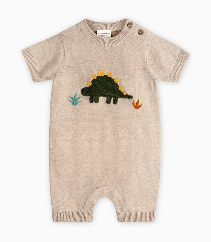 Dino Knit Romper