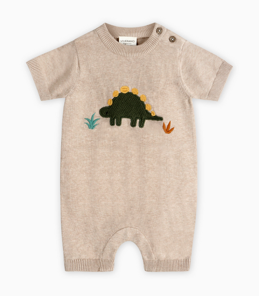 Dino Knit Romper