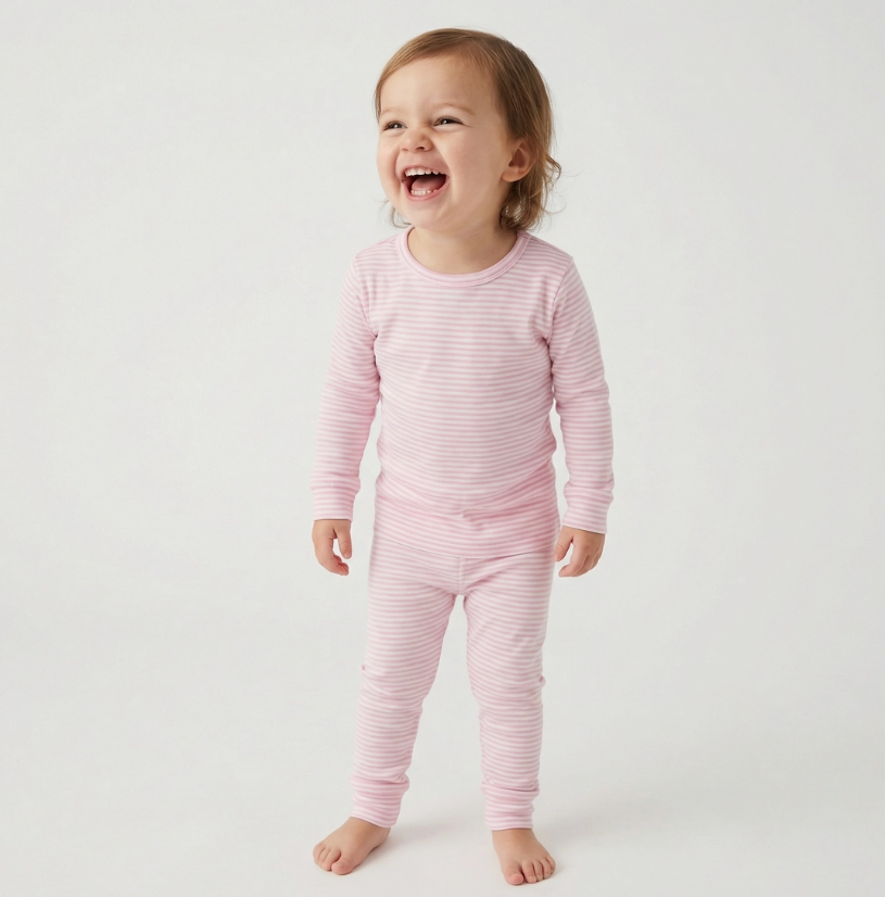 Ballet Stripe Long Sleeve Pajama Set