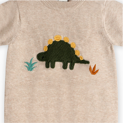 Dino Knit Romper