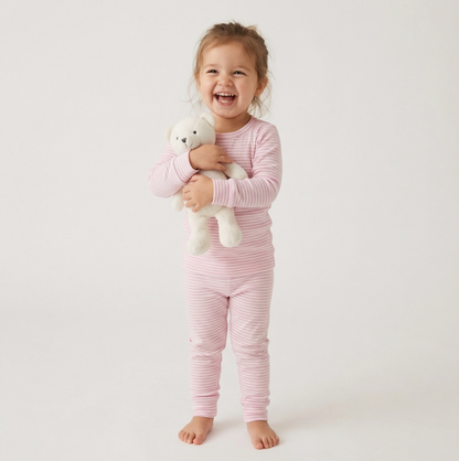 Ballet Stripe Long Sleeve Pajama Set