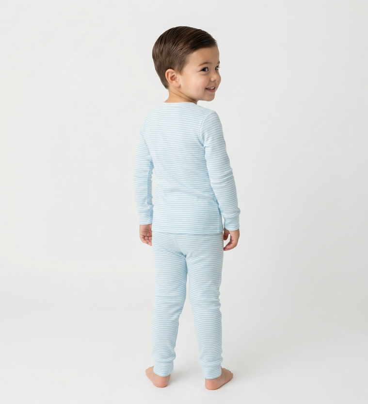 Seaside Stripe Toddler Long Sleeve Pajama Set
