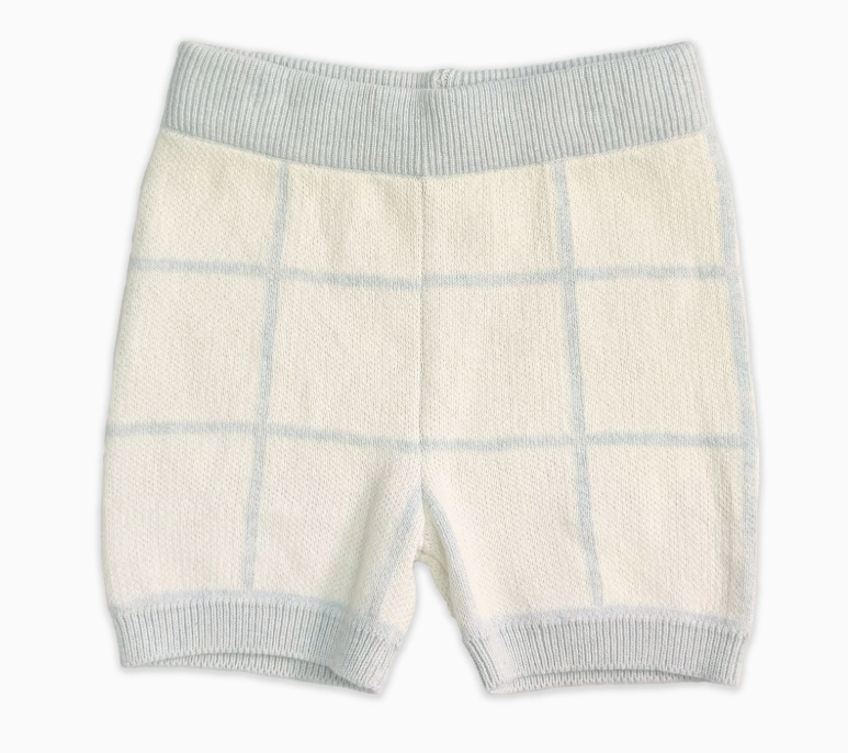 Checked Jacquard Shirt & Shorts Set