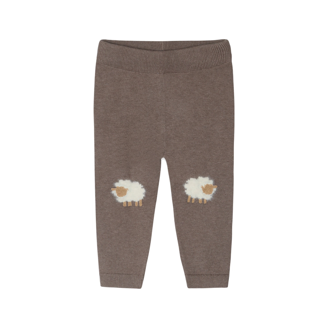 Sheep Jacquard Knit Baby Pullover & Pant SET Organic Cotton