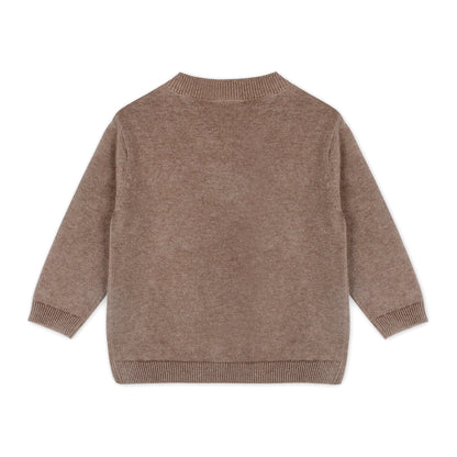 Sheep Jacquard Knit Baby Pullover & Pant SET Organic Cotton