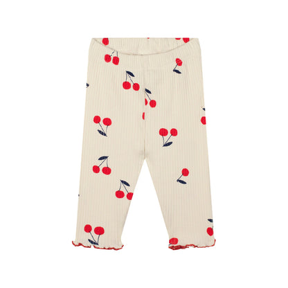 Cherry Tshirt + Tight Set with Red Stiches