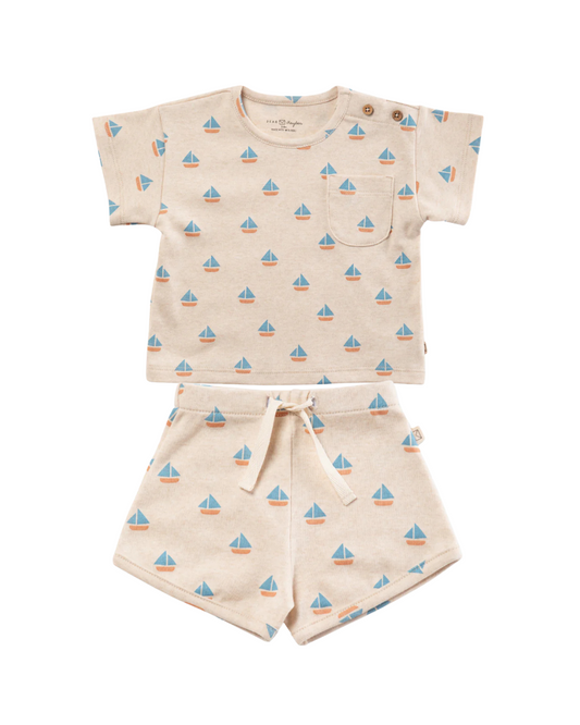Noah Tee / Short in Sailboats