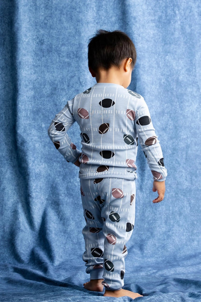 Football Fun Long Sleeve Pajama Set