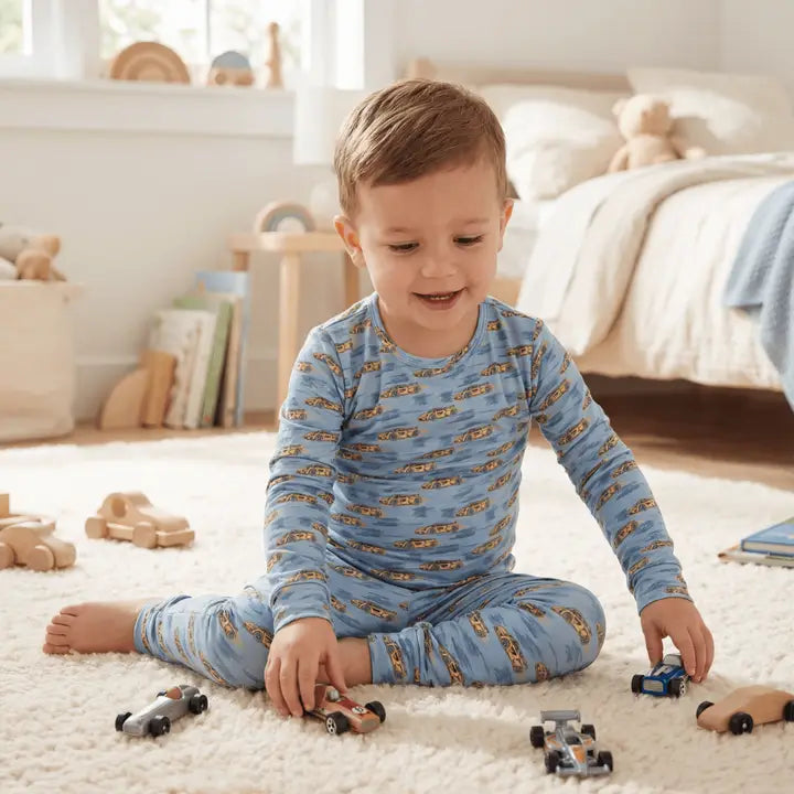 Rev Your Engines Long Sleeve Pajama Set