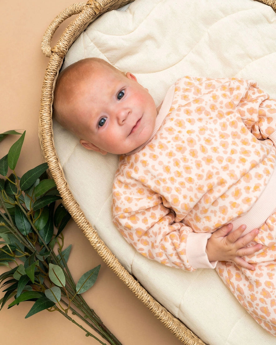 Leopard Baby Sweatshirt & Jogger Set