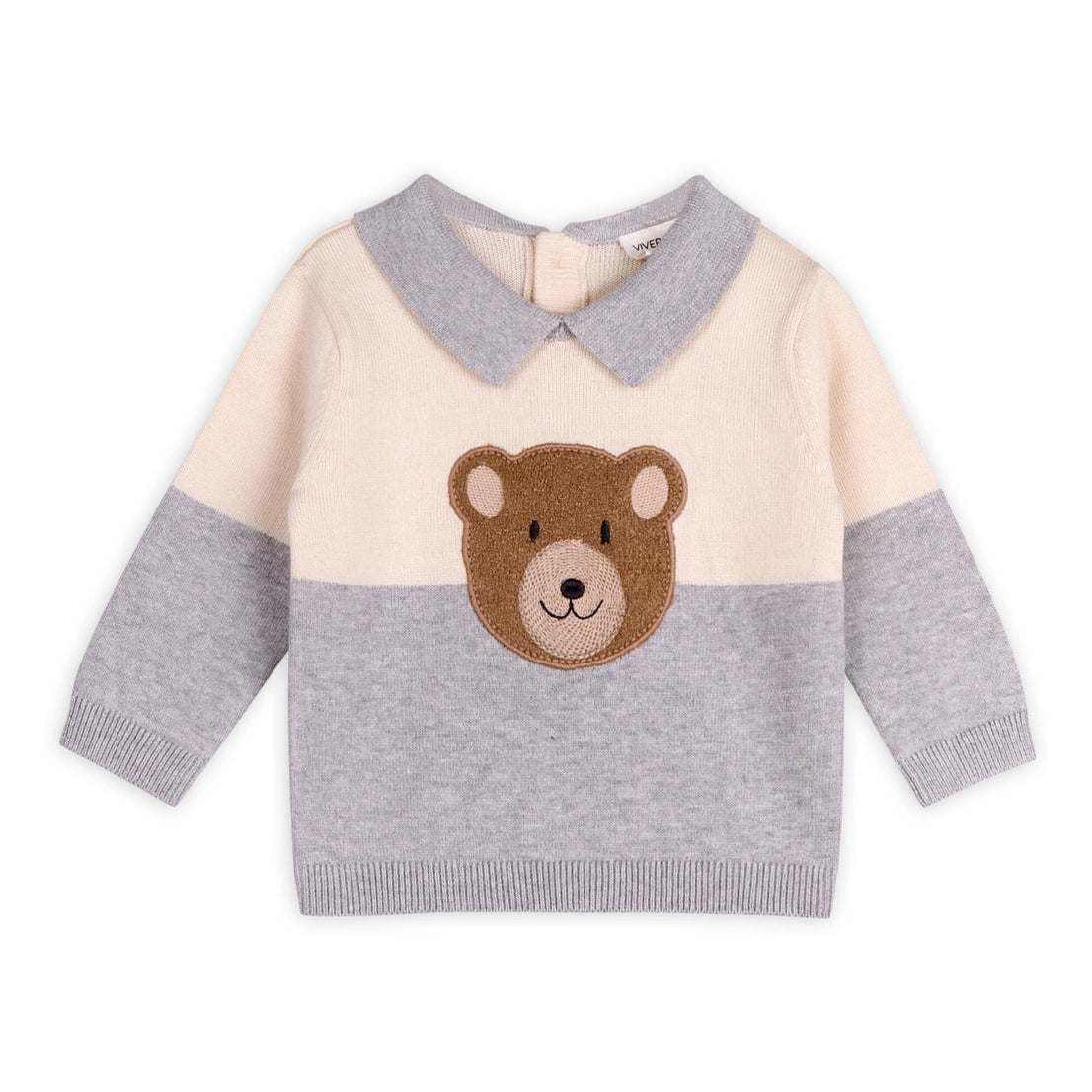 Cuddly Bear Applique Sweater & Pant Set