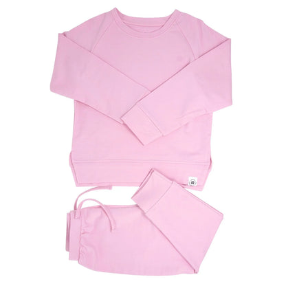 Carnation Pink French Terry Jogger Set
