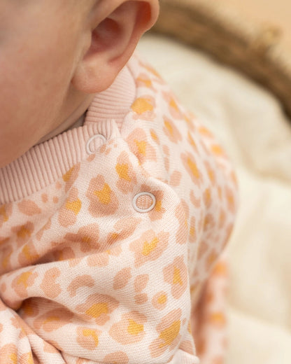 Leopard Baby Sweatshirt & Jogger Set