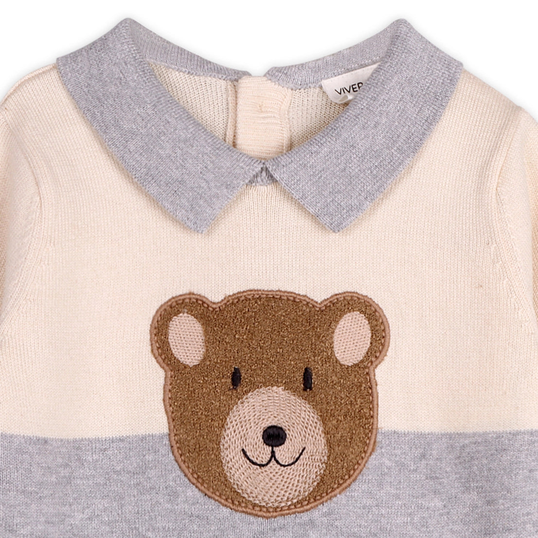 Cuddly Bear Applique Sweater & Pant Set