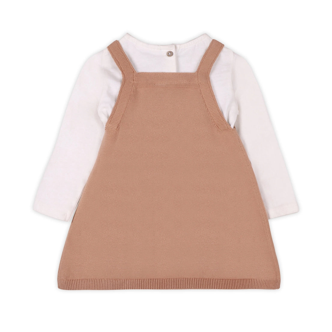 Sheep Jacquard Knit Baby Dress Set
