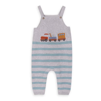 Train Applique & Stripe Bodysuit Set