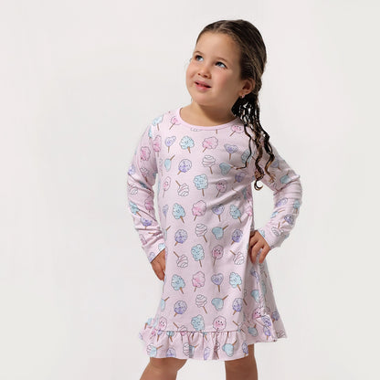 Cotton Candy Long Sleeve Dress